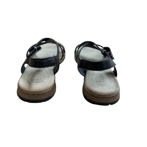 B.O.C Camelia Black Flat Slingback Sandals Size 7 - Picture 4 of 11